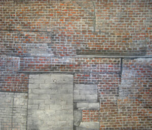 17'6" x 30' Center Section of Backdrop Keywords: bricks wall texture city urban cement blocks Stuffed in a Bag