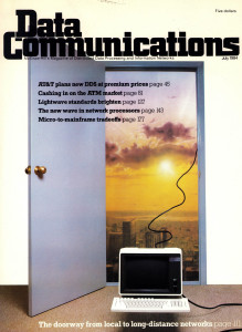 Data Communications Vintage AD from the 1980's, Oliphant Backdrop #113