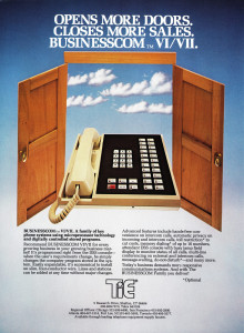 BUSINESSCOM print AD from the 1980's, Oliphant Backdrop #168