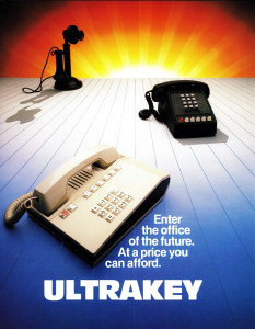 ULTRAKEY Print AD from the 1980's, Oliphant backdrop #189