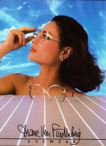 1980's Vintage Diane Von Furstenberg AD, Custom Oliphant sky