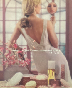 Country Chateau Collection -Coty Nuance Perfume 1983 Print AD, Oliphant Backdrop #155