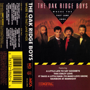 The Oak Ridge Boys cassette insert released in 1987, Oliphant Backdrop #248