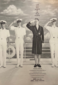 BRW-Arnel triacetate fabric Vintage AD from the 1980s, Oliphant Backdrop #30