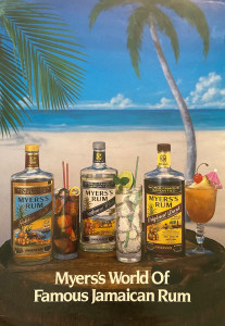 Jamaican Run Vintage AD from the 1980's, Oliphant Backdrop #340
