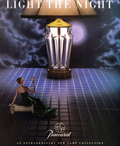 BACCARAT vintage AD from the 1980's, Oliphant Backdrop #82