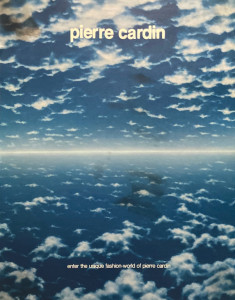 Pierre Cardin Print AD from 1981, Oliphant Custom sky