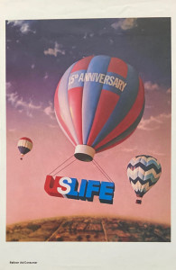 USLIFE Vintage AD from the 1980's, Oliphant custom backdrop