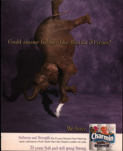 Charmin AD from 1990's. Oliphant #514